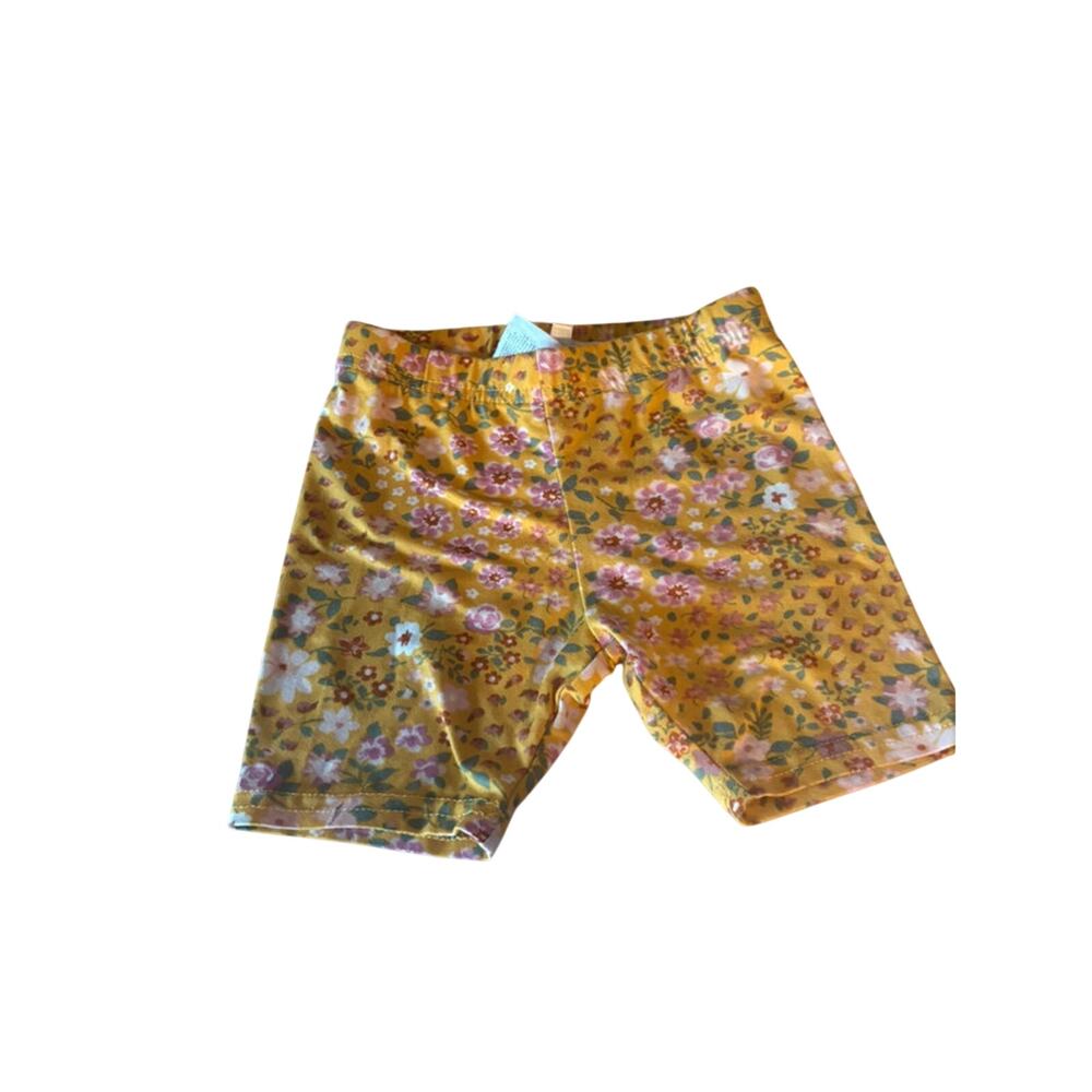 Annette Yellow Floral Pattern Shorts Size 24M